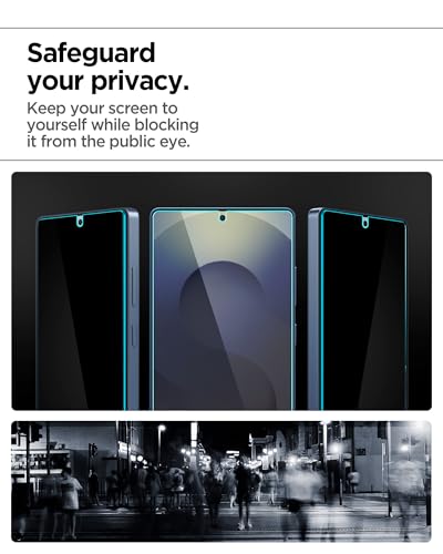 Image of Spigen AlignMaster S [Privacy] Tempered Glass Screen Guard for Galaxy S25 Ultra [2 Pack]
