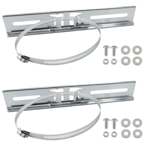 ISDVBUY Pole Mounting Kits, 304 Stainless Steel 2X 8 Inch Heavy Duty Brackets with Adjustable...