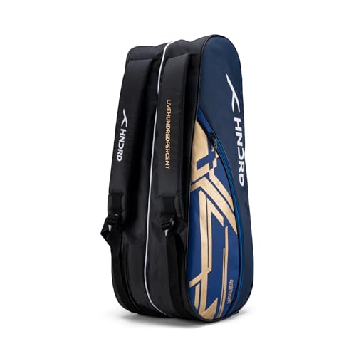 Image of Hundred CosmoGear Max Kit Bag with Dual Climate-Control Compartments | Dedicated Shoe Pocket | Ergonomic Back Straps|for Professional Play |Ideal for Men & Women (Black /Royal Blue)