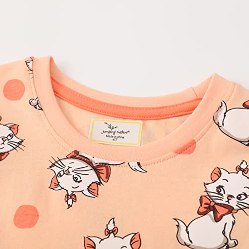 Toddle-Girls-A-Line-Dress-Rainbow-Pattern-Cotton-Dresses-Crewneck-Long-Sleeve-Striped-Spring-Fall-Winter-Casual-Girl-Clothes