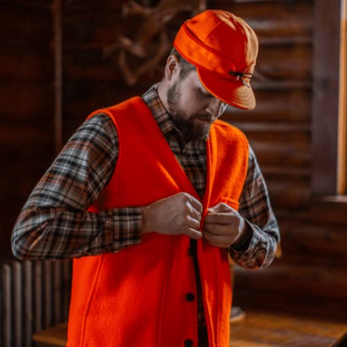 Stormy Kromer Button Vest - Blaze Orange, X-Large3
