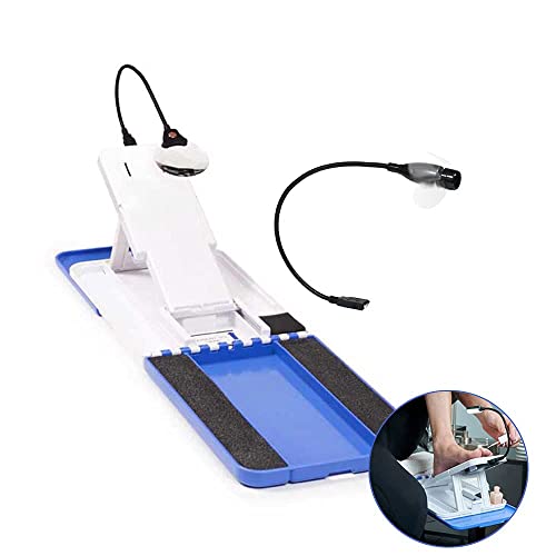 Stedi Pedi Pro - Professional Home Pedicure Kit - Pro Includes Lit Magnifier, Drying Fan, and Task Light - Paint Nails with Ease Using Pedi Assistant Tool - DIY for Women of All Ages