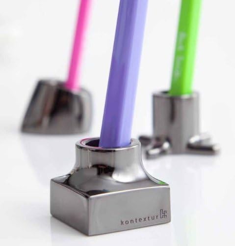 Konte VIKTOR2 VIKTOR Toothbrush-Razor Holders with Real Silver Plated - Set of 3