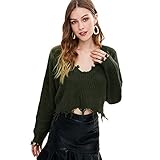 kurzer pullover damen Elegant und modus hält Sie warm im kalten Tagen