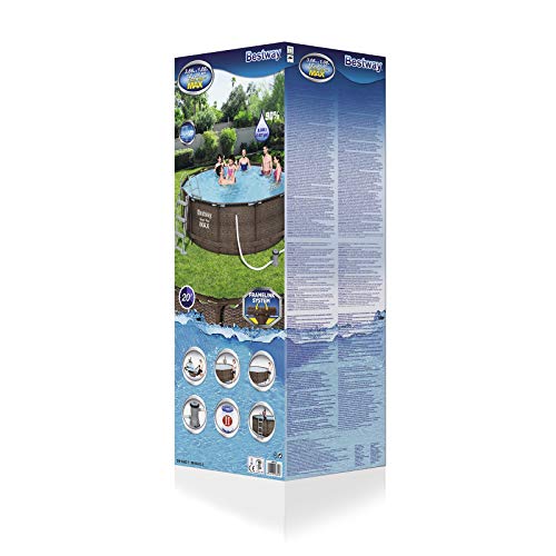 Bestway Steel Pro Max Framepool-Set, rund, mit Filterpumpe & Sicherheitsleiter 366 x 100 cm – Bild 6