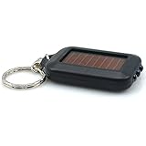 Mini Portable Solar Power 3 LED Light Lamp Keychain Torch Flashlight Keyring - SoundsBeauty