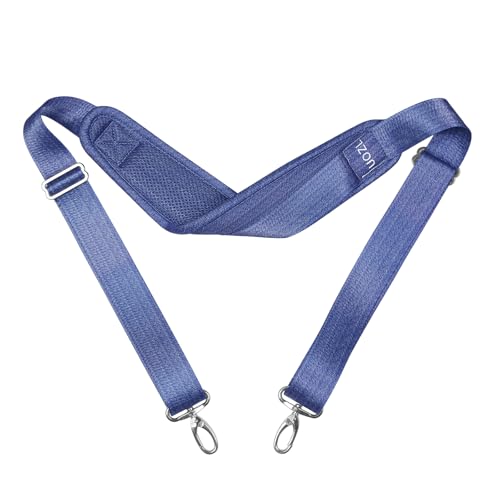 Image of 67 Inch Shoulder Straps, Soft with Ultra-Thick Fixed Shoulder Pad, Two Way Independently Adjustable Buckle Replacement Straps for Laptop Bag Messenger Bag Tool Bag Luggage,MixBlue