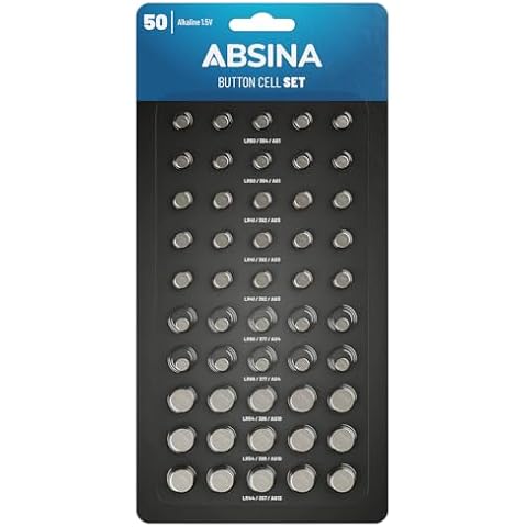 Piles Bouton ABSINA Pack de 50 Cover