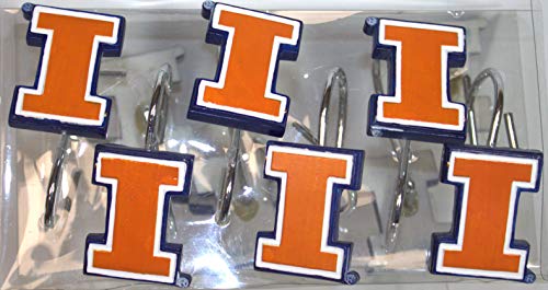 NORTHWEST Illinois Fighting Illini Shower Curtain Rings