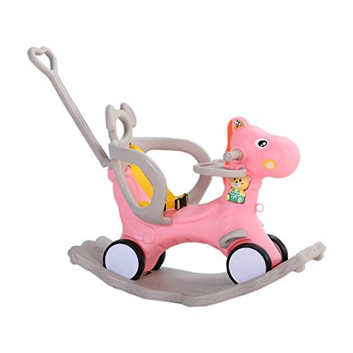 DIAOD 2 in 1 Kinder Pferd Spaziergänger Neue Baby-Schaukelpferd Kinder Fahren auf Spielzeug for 1-3 Year Old Rocking…