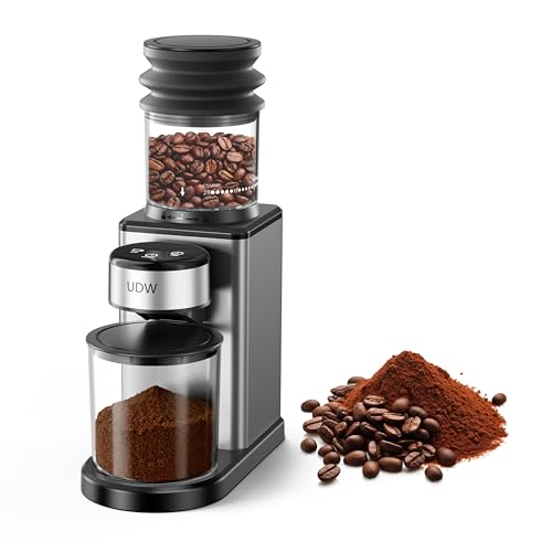 UDW Home Coffee Grinder, Conical Burr Grinder with 25 Settings,