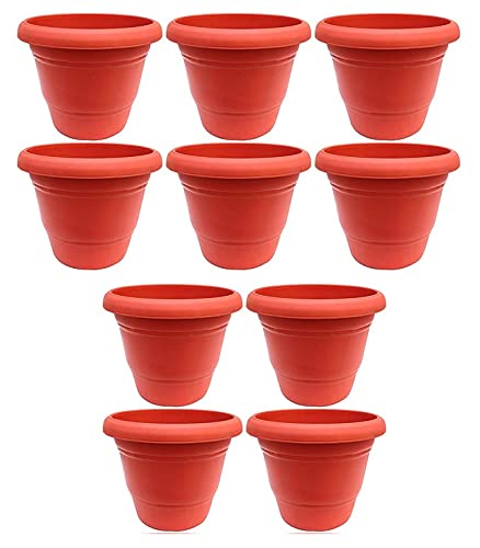 EON Shree Murti 10" Inch Plastic Flower, Seeding, Planting Pots OR Gamla | Gifting for Navratri Diwali Dussehra Festivals (Pack of 10) (B09CQ5Z5RR) Amazon Price History, Amazon Price Tracker