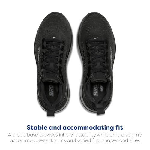 Brooks Men’s Ghost Max 4 Neutral Running & Walking Shoe - Black/Black/Ebony - 11 Medium - image 4