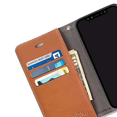 Safesleeve Emf Protection Anti Radiation Samsung Galaxy Case: Galaxy S9 Plus Rfid Card Holder Blocking Wallet, Adjustable Stand Cell Phone Case For Women & Men (Genuine Leather) #TOP2
