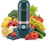 Pulitore per frutta e verdura, dispositivo per lavatrice senza fili con tecnologia di purificazione agli ioni di OH, impermeabile IPX7, per bacche e carne, forma a capsula
