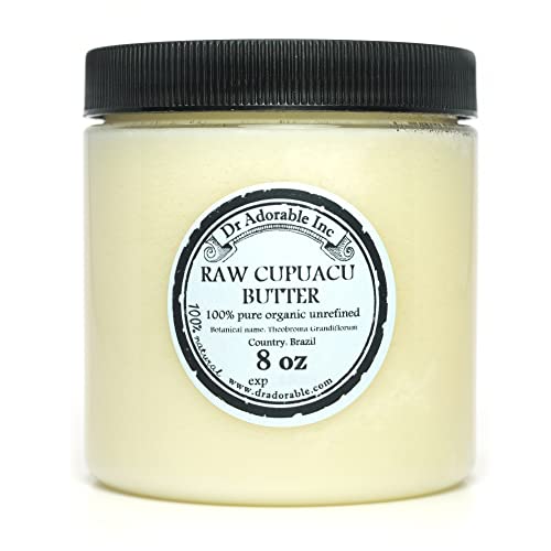 Dr Adorable - 8 oz - Cupuacu Butter - Exotic Unrefined Pure Natural Organic Cold Pressed