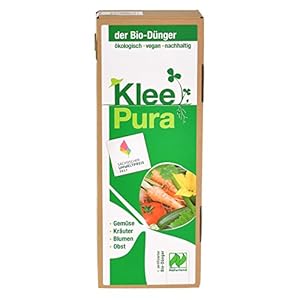 KleePura der NATURLAND Bio Dünger aus 100% Bio Klee – 1,75 kg, rein pflanzliches (vegan) Bio Düngemittel, organischer NPK Dünger – ideal für Tomaten, Gemüse, Kräuter, Obst, Blumen und Grünpflanzen