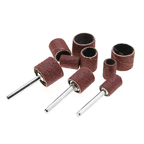 102Pcs Polishing Grinding Sanding Drum Kit Tool with Connecting Rods for Rotary Machine