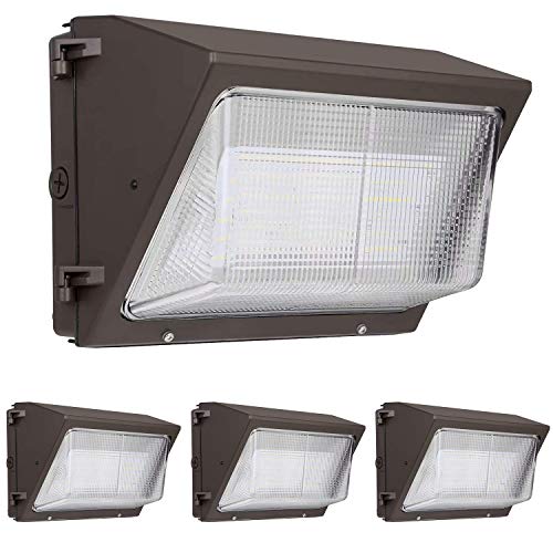 Hykolity High-Output LED Wall Pack,45W 5850lm [175W MH Equivalent] Outdoor Commercial LED Area Security Light,0-10V Dimmable,5000K Daylight