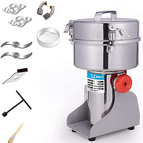 LWHDPW Automatische Kaffeemühle Produkte 300G Elektrische Getreidemühle 1500W Superfeine Edelstahl-Körnmühle zum Mahlen…