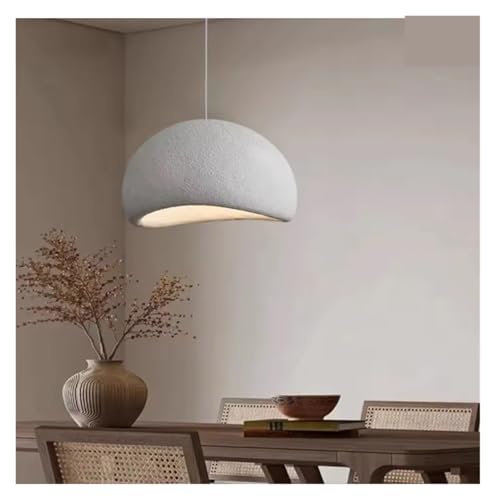 Chandelier japonais minimaliste suspendu luminaire salon salle à manger gris 80cm