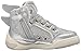 Geox J AYKO GIRL B, Girls’ Hi-Top Sneakers, Argent (C1007), 4 UK