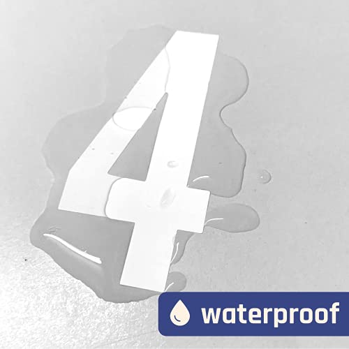 200 pieces 334 - number stickers waterproof vinyl stick on numbers - black