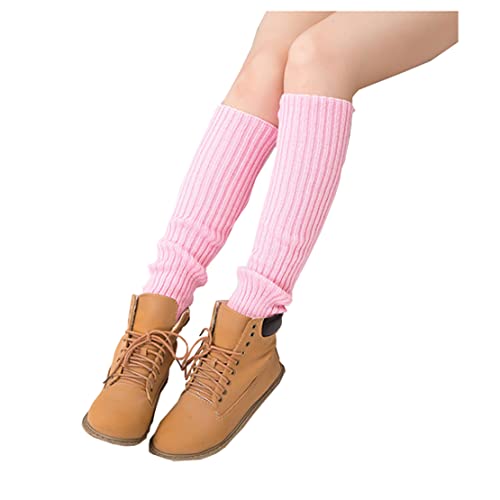 Image of Warm Woolen Socks For Women Solid Leg Covers Socks For Autumn And Winter Knitting