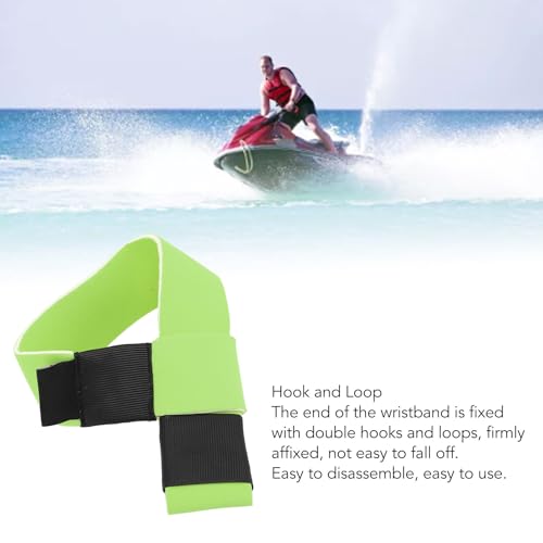 Yuecoom 1 Stück Verstellbares Schwimmendes Handgelenkband, Weiches Schwimmendes Neopren-Lanyard, Schwimmendes Armband, Boots-Kill-Switch-Handgelenkband Für Marine-Jet-Ski-Motorboote