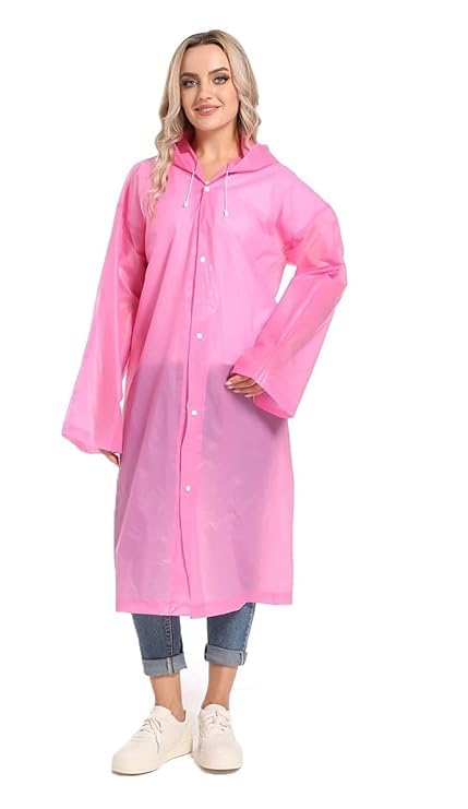 Image of Unisex Adults EVA Waterproof Rain Coat 1Pc