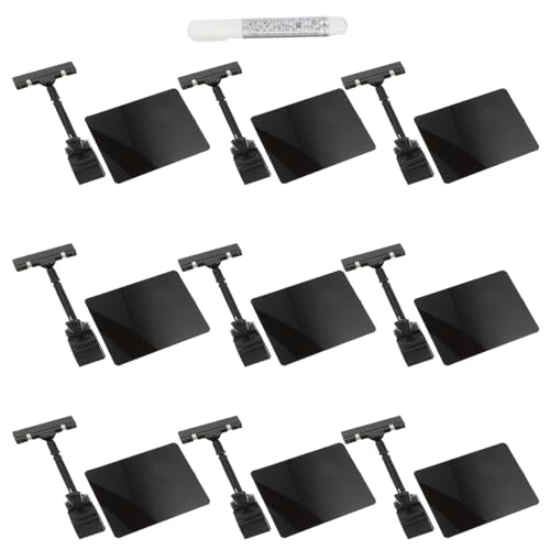 Soportes para etiquetas de precio de PVC: ordene sus vitrinas y expositores con este pack de 9