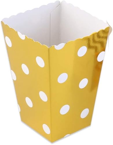 Miniatura 4 de NUOBESTY - Cajas de palomitas de maíz (12 unidades, 12 unidades), color dorado