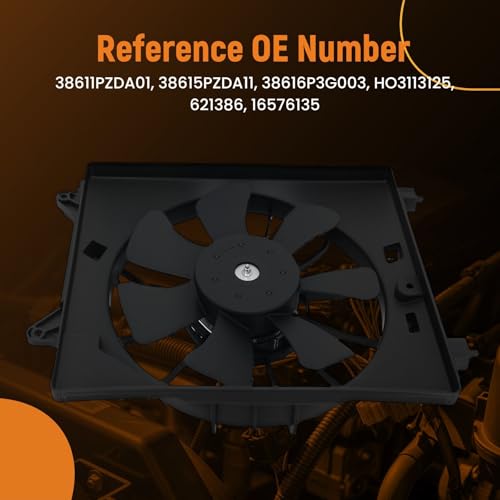 Image of maXpeedingrods 621386 A /C Condenser Cooling Fan for Honda Element 2007-2011, 38611PZDA01 38615PZDA11 HO3113125