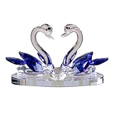 Photo Gallery desiumite cristal swan ornamento statuetta per decorazione domestica, elegante giardino o da tavolo, scultura decorativa per soggiorno, camera da letto, ufficio, bianco (blu) Photo Gallery desiumite cristal swan ornamento statuetta per decorazione domestica, elegante giardino o da tavolo, scultura decorativa per soggiorno, camera da letto, ufficio, bianco (blu)