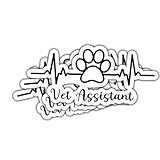 3pcs Vet Assistant Funny Sticker Pack, Heart Rate Veterinary Medicine Design, Die Cut Waterproof Vinyl Decal for Laptop, Water Bottle, Phone, Window, Helmet, Vet Med Gift 3 Inches