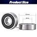 608 2RS Bearings, 20 Pack 608 Bearing, 8x22x7mm RS Ball Bearing Grease Seal Assembly Roller Skateboard Bearings, Double Rubber Sealed Miniature Deep Groove Ball Bearing