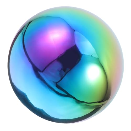 SEWOART Gartenkugel Aus Edelstahl Hohlkugel Gartenkugel Hohlkugel Aus Stahl Polierte Ornamentkugel Große Glänzende Spiegelkugel