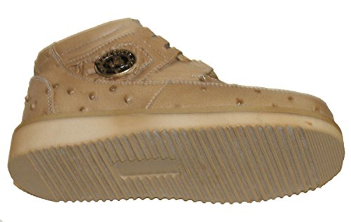 New Mens Embossed Crocodile/Ostrich Tenni Shoe Soft Sole3