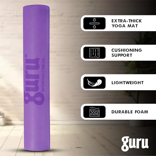 Image of GURU Eva Yoga Mat For Men & Women, Anti Slip Mat for Gym Workout