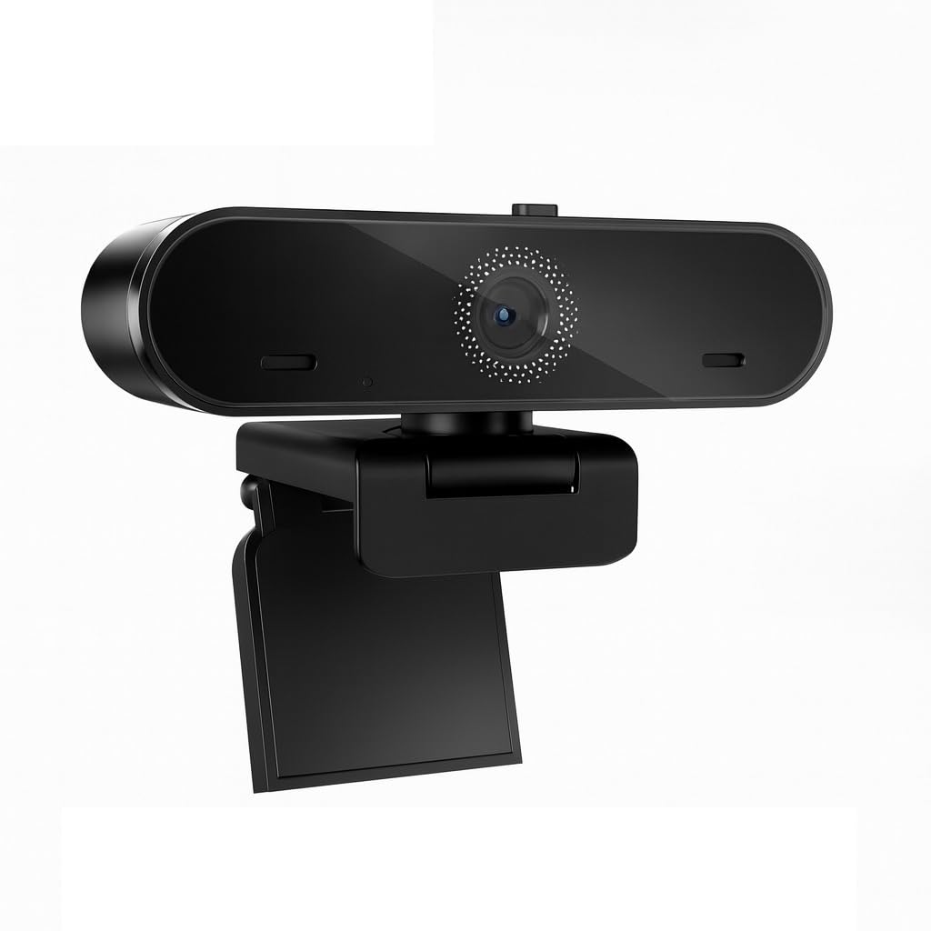 60FPS Business Conference Webcam,Autofocus with HDR,Dual Noise-Canceling Microphones,Privacy Cover,H.264 USB &Play