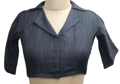 ROYAL- DESIGN Saree Blouse with Lapal collar Design_PS-P073-image-23