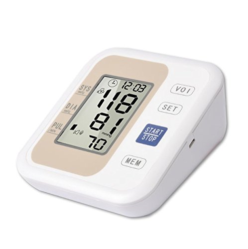 QAWACHH Electric Blood Pressure Monitor Digital Arm Style Heart Beat Meter Machine(with English Voice) 3