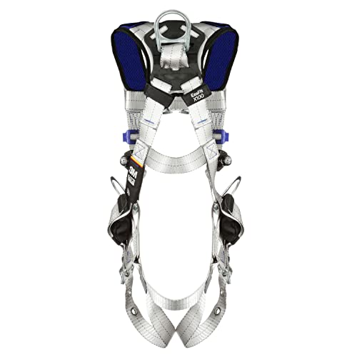 Image of DBI-Sala 3M DBI-SALA ExoFit X100 Comfort Vest Retrieval Safety Harness Fall Protection, ANSI, OSHA, Multiple D-Rings, Padding on Back, Pass-through Chest Buckle, Tongue Leg Buckles, 1401165, 2X