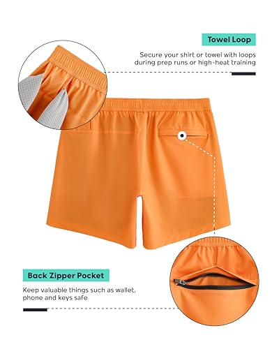 Image of maamgic Mens 5 inch Gym Running Shorts for Men 2 in 1 Quick Dry Workout Athletic Shorts