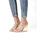 DREAM PAIRS Women's Slides Wedge Sandals Two Strap Square Open Toe Dress Shoes,Size 7,Gold,SDPW2224W