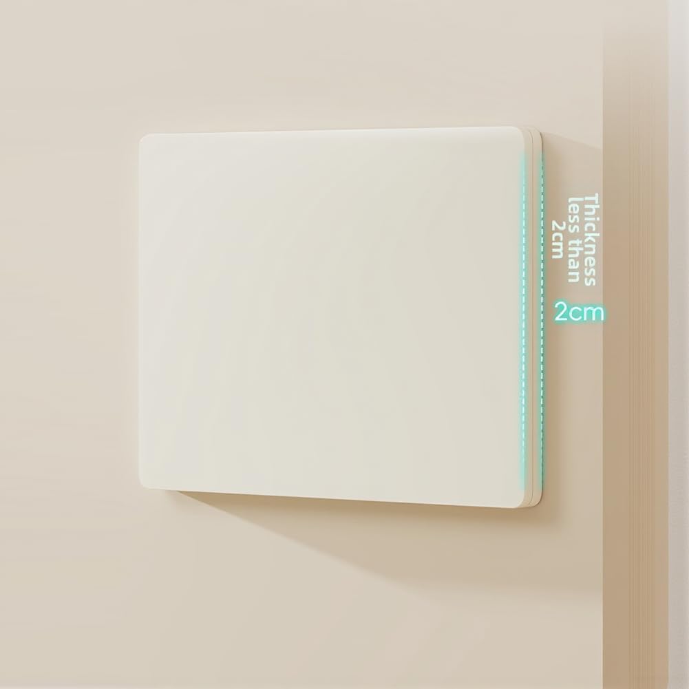 Caja de distribución de contador eléctrico 45X35 cm de plástico decorativo de madera para contador eléctrico y multimedia, cajas de corriente débil con tapa abatible, diseño de fácil acceso