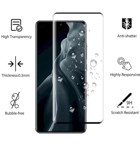 Image of Diruite UV Tempered Glass for Vivo V25 Pro- Premium 9H Hardness, Full Edge-to-Edge Coverage, Crystal HD Clarity, UV Glue with Easy Installation Kit (Pack of 1)