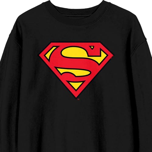Bioworld Superman Logo Adult Crew Neck Long Sleeve Sweatshirt2