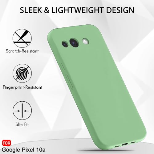 Image of TheGiftKart Genuine Liquid Silicone Back Cover Case for Google Pixel 10A | Soft Micro-Fibre Lining Inside | Camera Protection Bump | Shockproof Cover Case for Google Pixel 10A (Silicone, Fog)