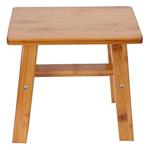 LIZEALUCKY Small Bamboo Multipurpose Stool Cover